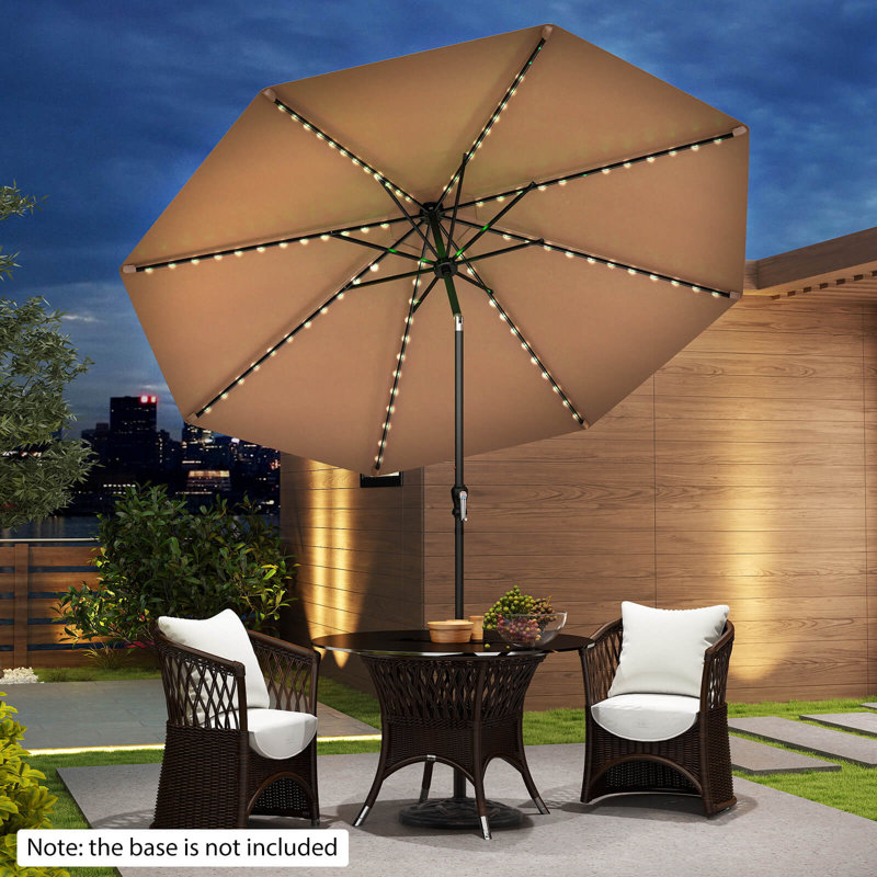 colored patio umbrella lights Ovios 15ft Solar with APP/Remote Control, RGB LED & Heavy Base Get expansive shade with our 15ft x 9ft large patio umbrella Patio Living 08129 12 Globe