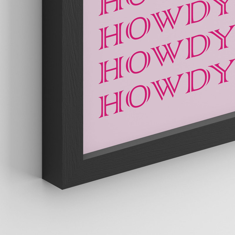 Howdy Pink Tiger Collages Shapes, Noir, H 14 po x l 11 po