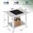 Adirondack Square Side Table - 18.4" HDPE Outdoor End Table - Weatherproof, Rustproof & Low Maintenance For Patio, Deck, Pool, Or Indoor Use-1396885189