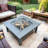 Iron Outdoor Square Fire Pit