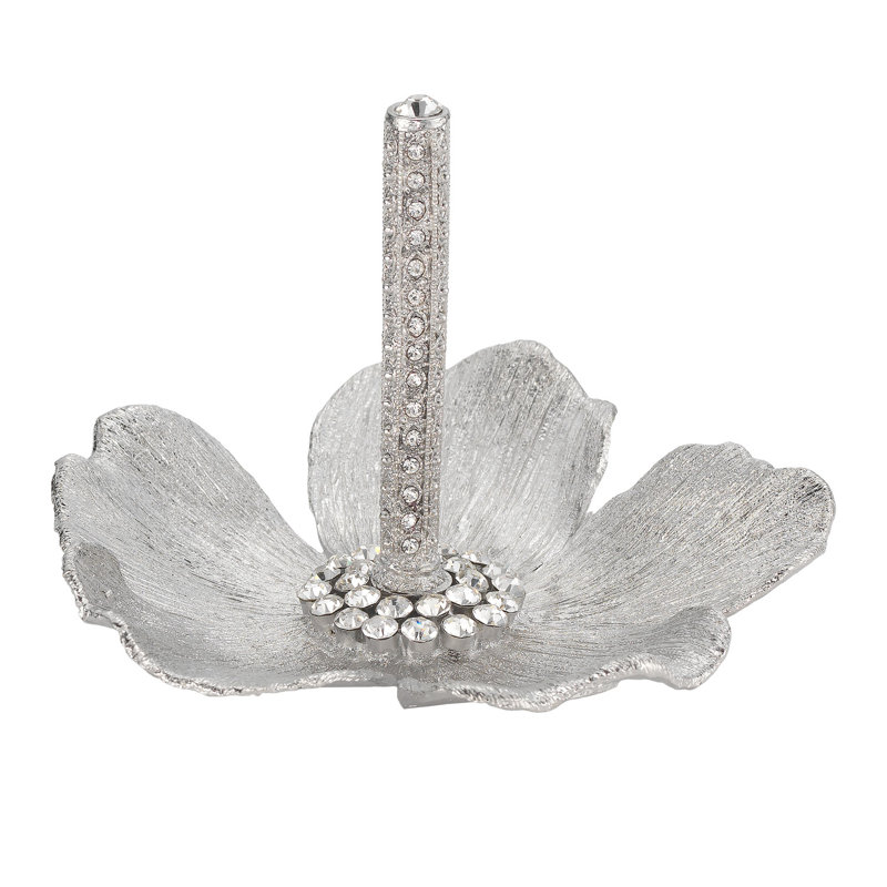 Botanica Metal Ring Holder, Silver