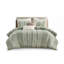 Ensemble de housse de couette rayée en coton, literie respirante 3 pièces, double / grand-122563600-122563601