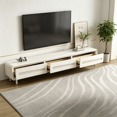 Meuble télé moderne et simple de style crème