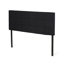 Très grande tête de lit noire en tissu avec hauteur réglable et motif-760271736