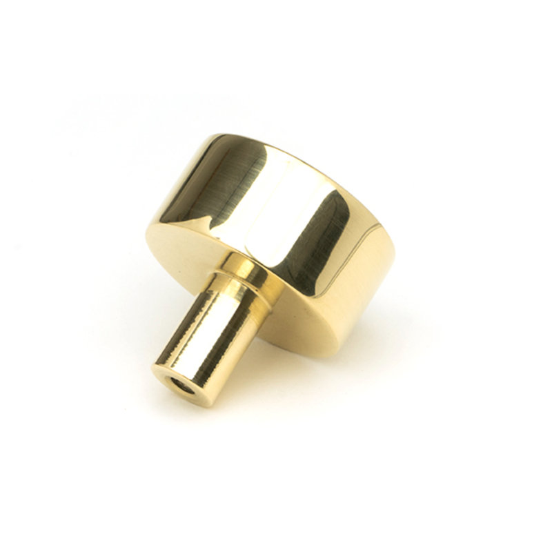 Round Knob, 3 cm, Polished Brass