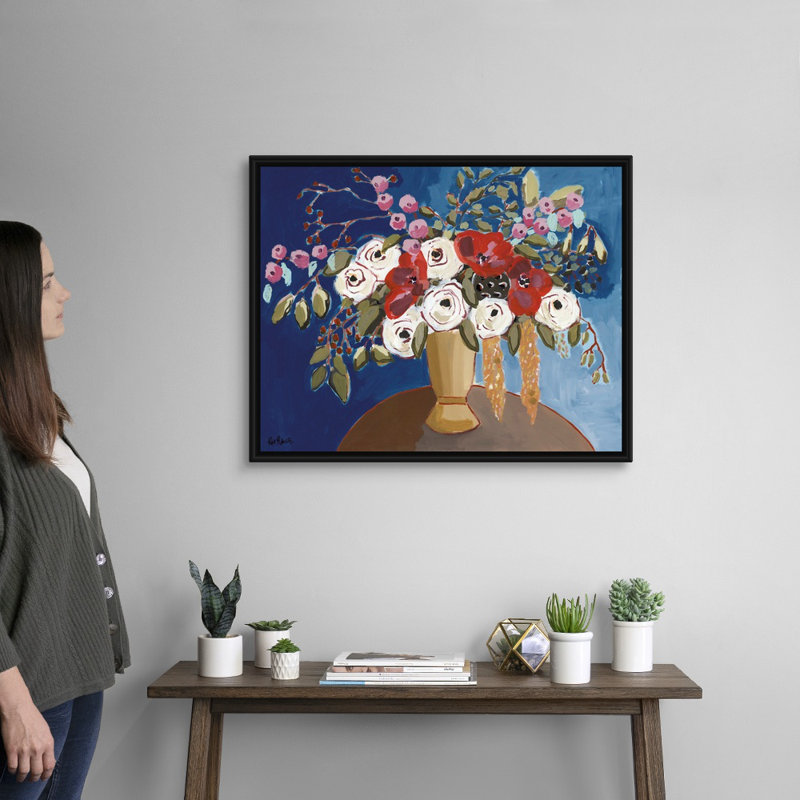 Reproduction d’art sur toile, "Sweetest Devotions" par Kait Roberts, H 26 po x l 32 po x P 1,75 po, Cadre noir