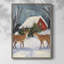 «Christmas Holiday Art CDLxxi», reproduction d'art encadrée - bois massif-1430250738
