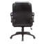 Fauteuil de bureau réglable en cuir reconstitué avec mécanisme papillon, fauteuil pivotant à 360 degrés pour bureau, jeux, noir