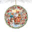 Ornement en bois «Merry Christmas Wreath» par G. Debrekht