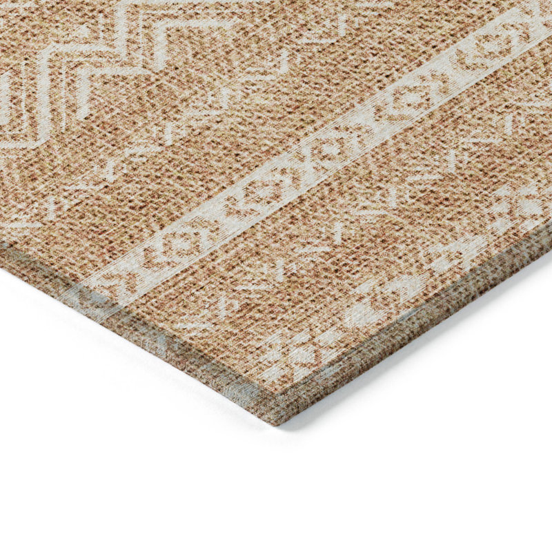 Tapis beige lavable 8 pi x 10 pi Southwestern