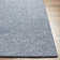 Tapis rectangulaire en laine tissé à plat à la main en bleu Tariah