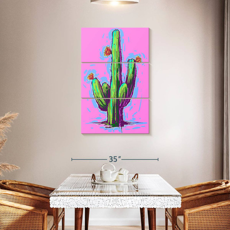 Harnek cactus sur rose vif