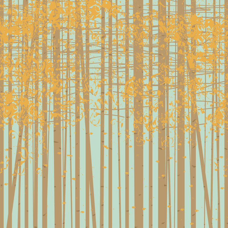 Atmanand Autumn Grove On Sky by Paseven - Wrapped Canvas Print, 30cm H x 30cm W x 3.8cm D