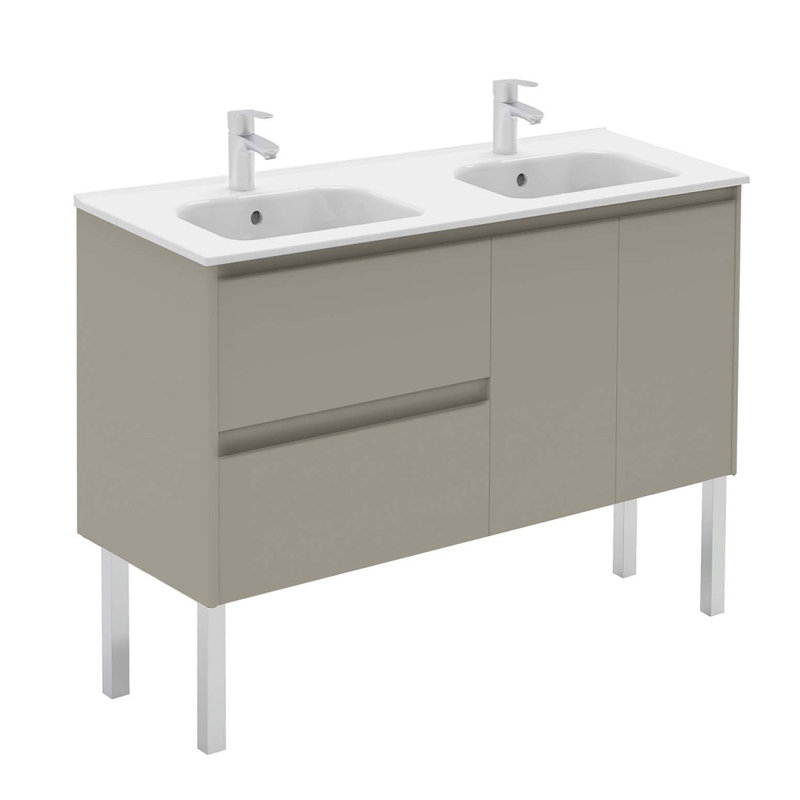 Ambra 47.5'' W Double Vanity, Matte Sand