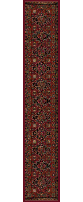 Abbeville Oriental Wool Area Rug, Runner 67 x 275cm