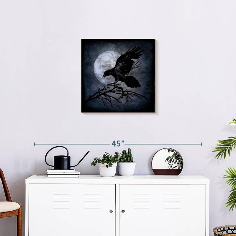Kelan Moonlight Crow, 20" H x 20" W