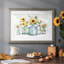 Sunflower Extravaganza, reproduction d'art encadrée-664240262-664240312