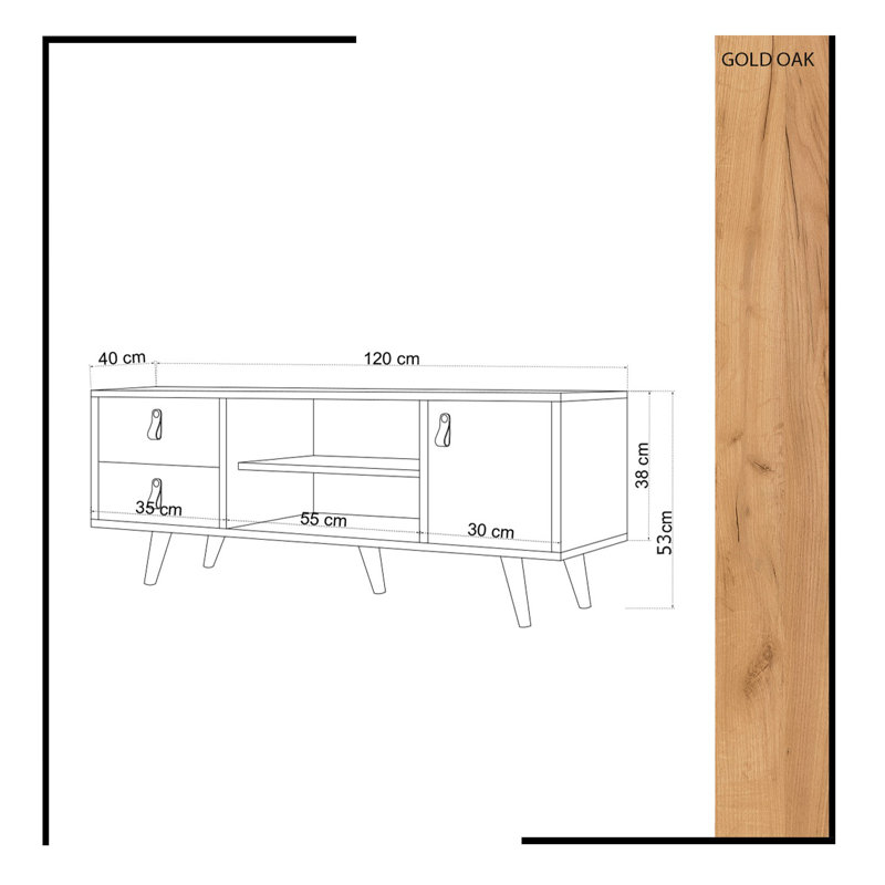 Akers TV Stand for TVs up to 55"