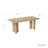 Solid Wood 80″ × 42″ Dining Table for 8 – Natural Finish, Pedestal Base, Modern Dining Table for Dining Room