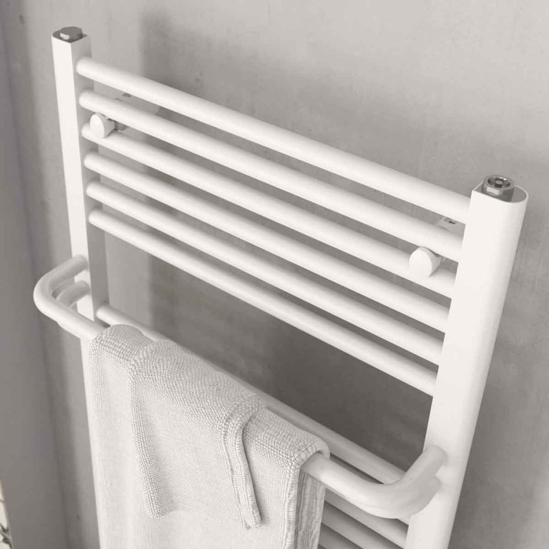 Straight Towel Rail Heated Towel Rails, White