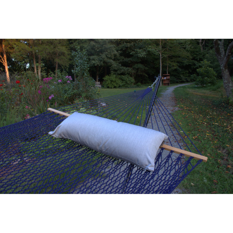 Sunbrella Hammock Outdoor Lumbar Pillow, Canvas Granite Sunbrella® Canvas