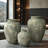  Rustic Gold and Brown Terracotta Tall Urn Vase-2020060184