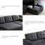 Canapé modulaire rembourré avec méridienne-816304263