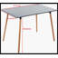 Table 115 x 75 x 75 cm, table à manger, table de bureau, table basse