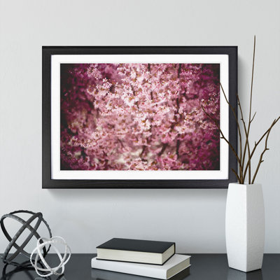 Pink Cherry Blossom Flowers Vol.5 - Framed Print