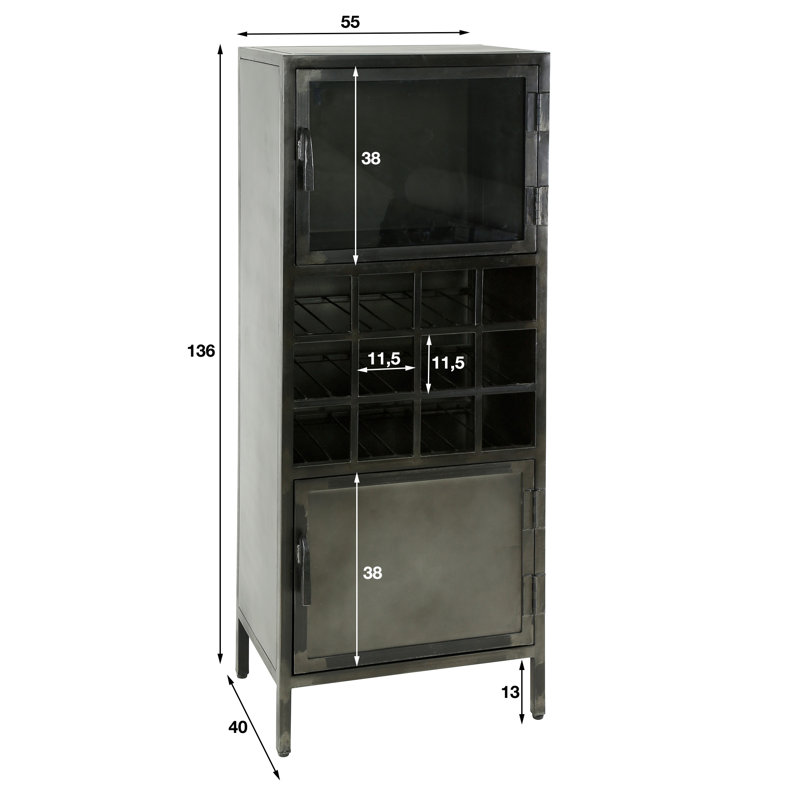 Grenville Bar Cabinet with Wine Storage