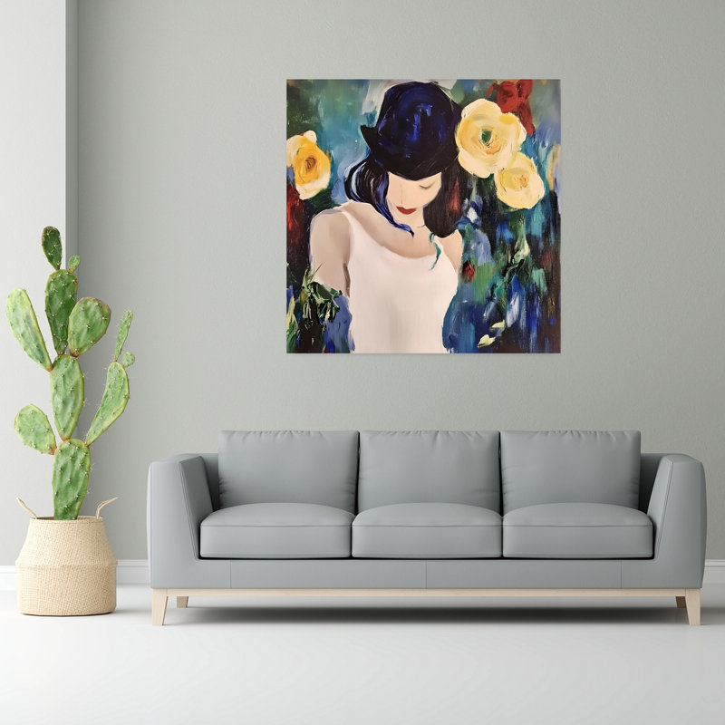 Art contemporain Portrait contemporain, H 48 po x l 48 po