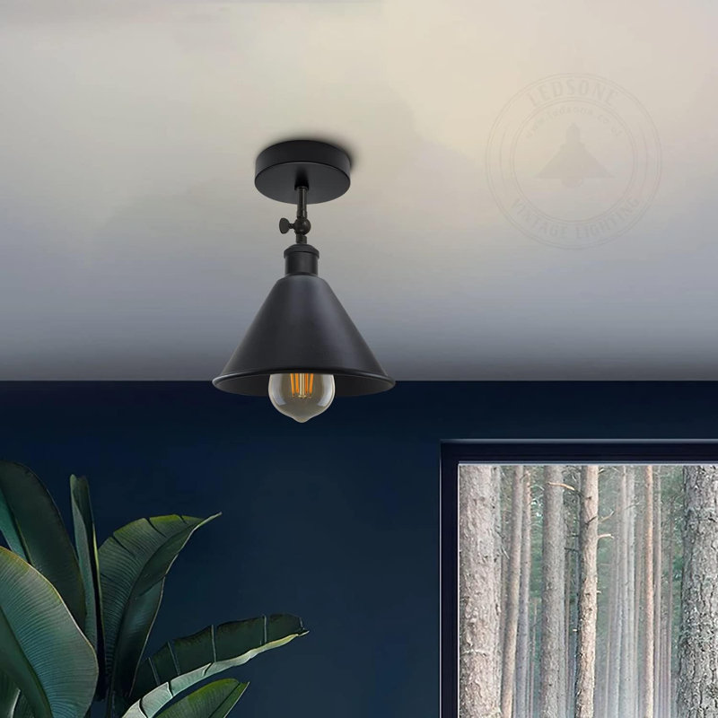 Flush Mount, Black
