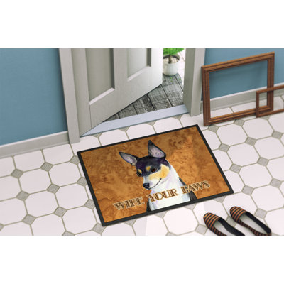 Toy Fox Terrier Non-Slip Indoor Doormat