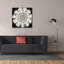  «Abstract Rosette 4» par Chariklia Zarris, art mural sur toile, 37 po x 37 po