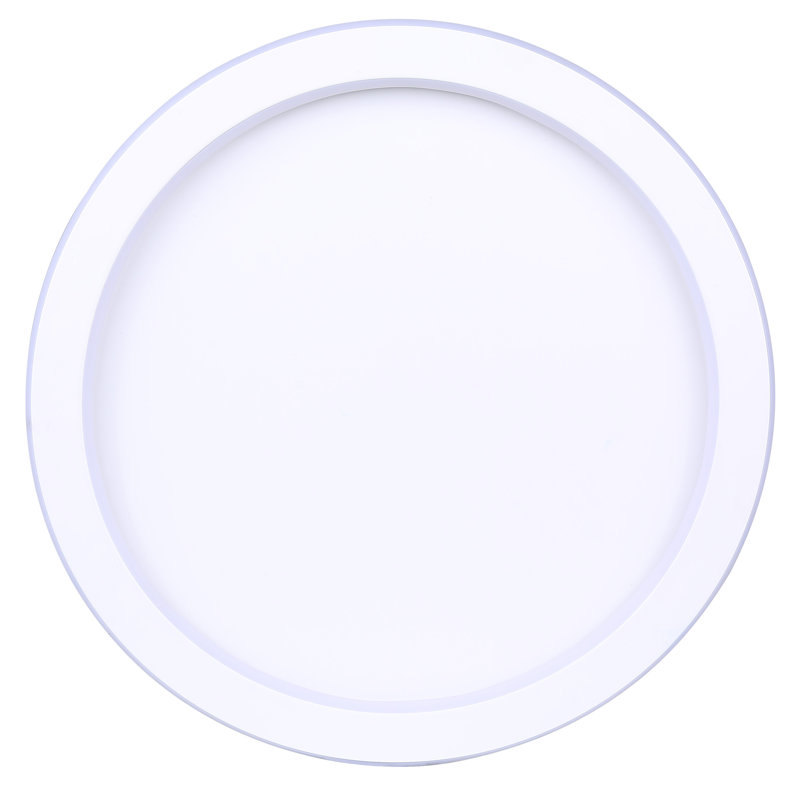 GAVyn 16 po Plafonnier encastré moderne intégré 1 lumière DEL, Blanc