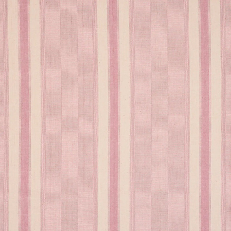 Tissu rayé Schumacher x A Rhum, Rose