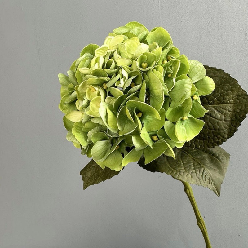 Artificial Hydrangea Floral Arrangement For Vase Filler, Farmhouse Greenery Foliage Branch Long Stem Floral Bulk Bouquet For Wedding Party Home Office Table Centerpiece Shelf Decorations