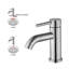 Robinet de lavabo pour salle de bain à poignée simple Topcraft-51285802