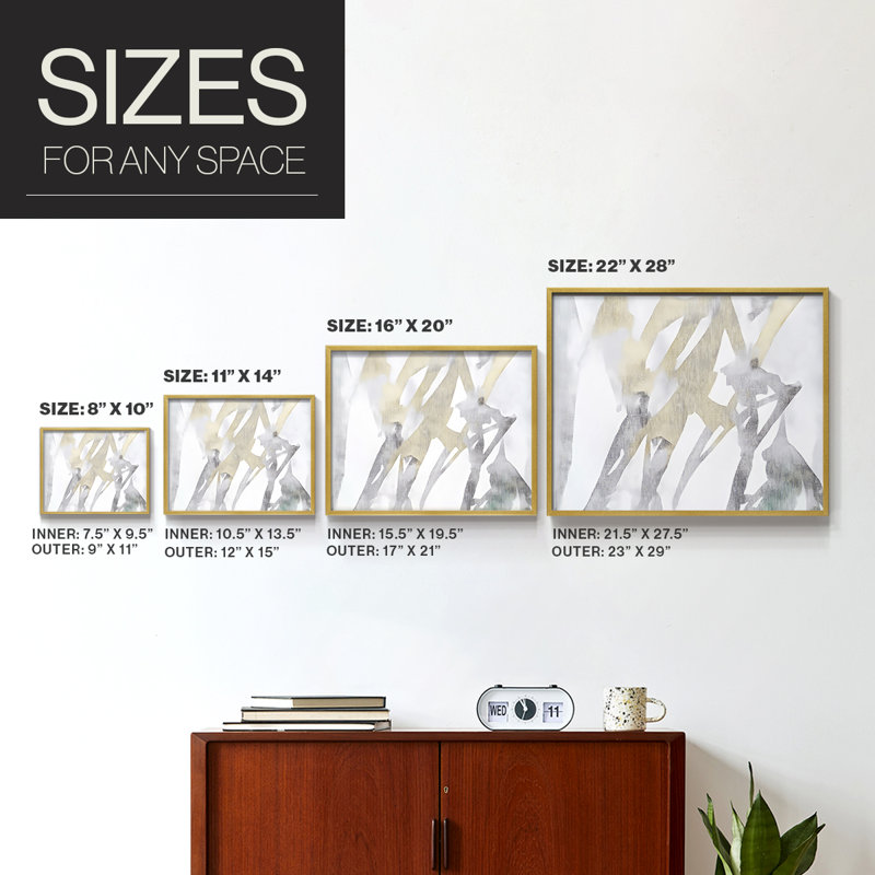 Abstract Series-LXXIX -Framed Print - Restickable, 8" H x 10" W