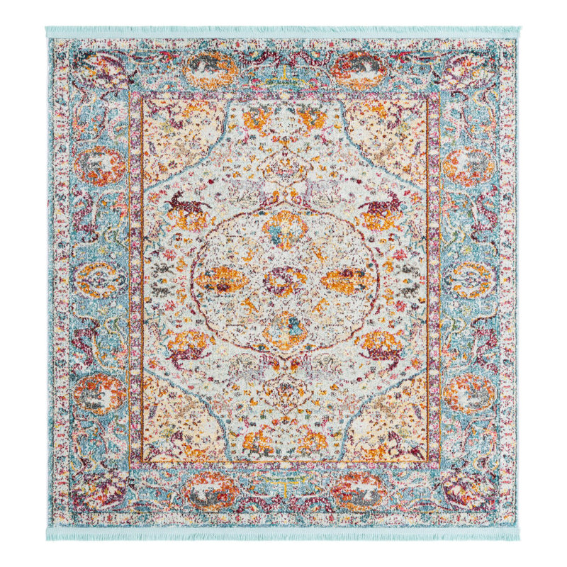 Folmar Oriental Indoor Rug, Square 5'