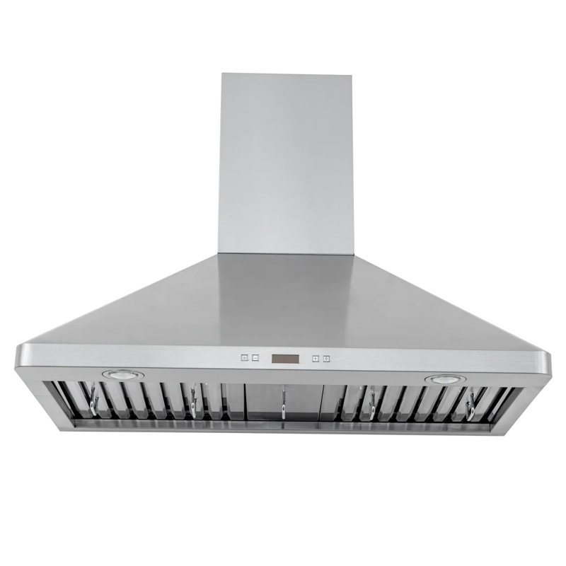 Hotte murale PROLINE de 36 pouces, conduit, 900 pi³ / min, acier inoxydable, lumières DEL, moteur de ventilateur ULTRA-SILENCIEUX, 6 vitesses, garantie de 3 ans, filtres lavables au lave-vaisselle