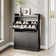 Alma 12 Pair Shoe Cabinet With 2 Flip Drawers, 4-Tier Shoe Organizer With Adjustable Shelves