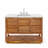 Tessa 48 In. Mango Wood Carrara White Marble Countertop Bath Vanity with Chrome Faucet