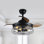 Ventilateur de plafond à pales rétractables 36 po avec ensemble d'éclairage et télécommande Caselli