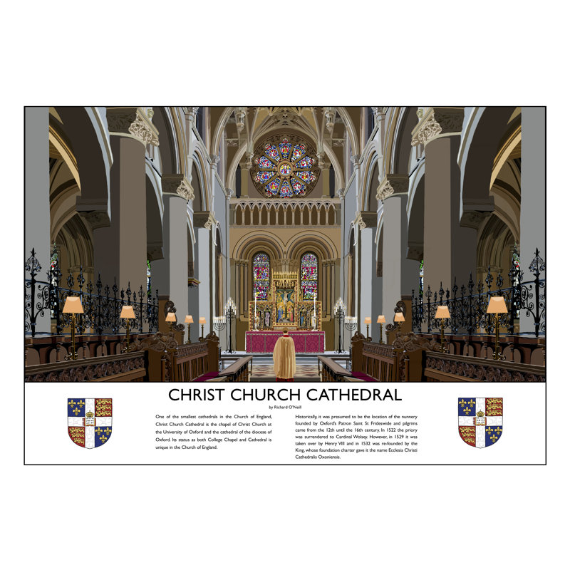 Christ Church Cathedral by Richard O'Neil - Print, No Frame, 30 cm H x 40 cm W x 1 cm D