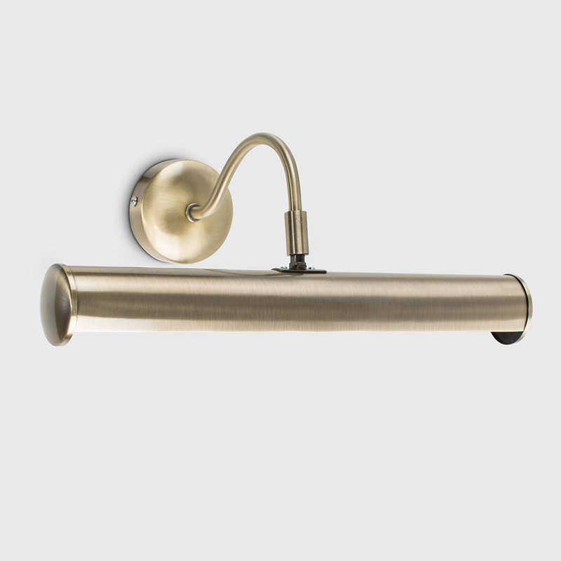 Gemini 4 -Light Hardwired Wall Mount Picture Light, Antique Brass, Yes