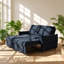 Upholstered 57.48 " Linen Sofa Bed