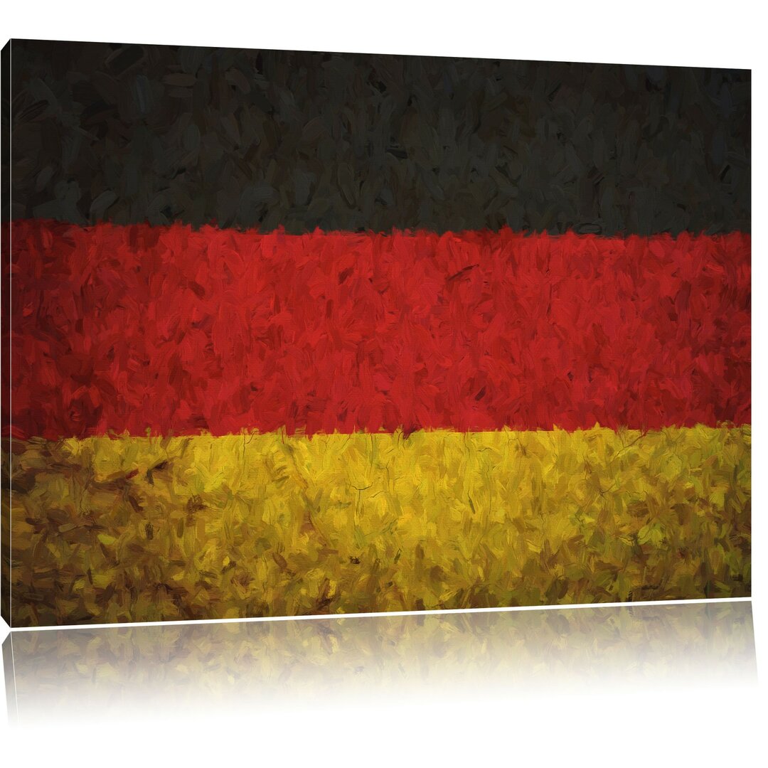 Leinwandbild Deutschlandfahne