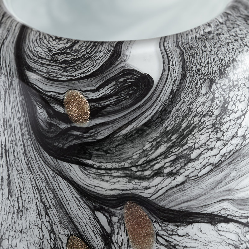 Prismatic Glass Table Vase, 11" H x 7.5" W x 7.5" D