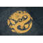 Antique Peking Chinese Medallion Blue 1900s Rug